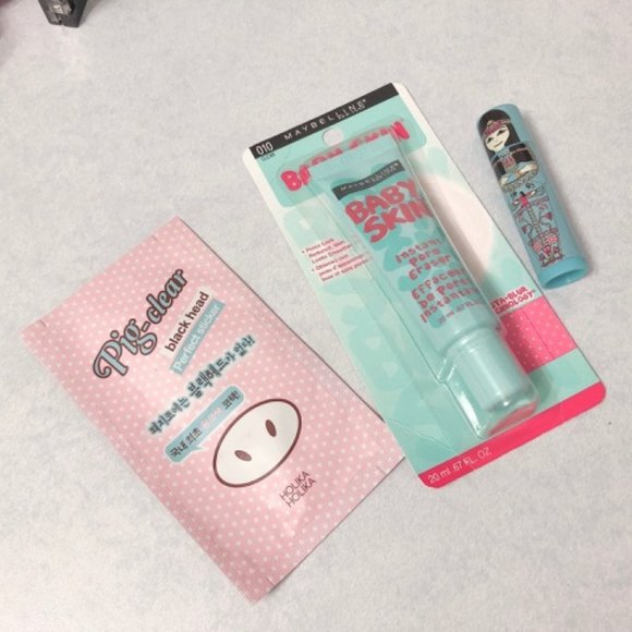 Maybelline Baby Skin Instant Pore Eraser / Nose Strip / Lip Balm (NEW) - Picture 1 of 2
